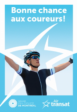 Air Transat : transporteur officiel des Grands Prix Cyclistes pour une septième année