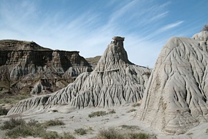 Le parc provincial des Dinosaures, dans le sud de l'Alberta, qui figure dans le nouveau circuit.