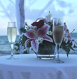 Arrangement floral au Bluebay Grand Esmeralda