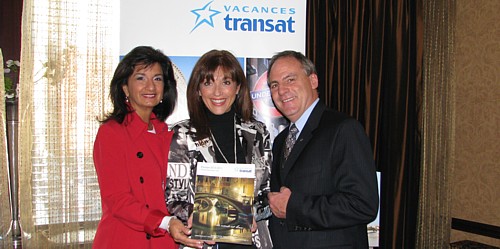 Lydia Continelli, directrice marketing, Maryse Martel, directrice commerciale et Guy Marchand directeur des ventes de Vacances Transat