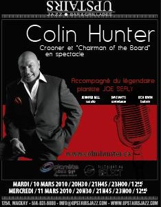 Colin Hunter en spectacle à Montréal les 10 et 11 mars