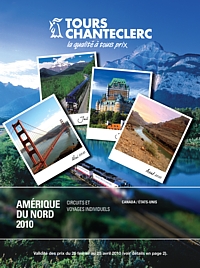 Nouvelle brochure Amérique du Nord et 2 éducotours chez Tours Chanteclerc