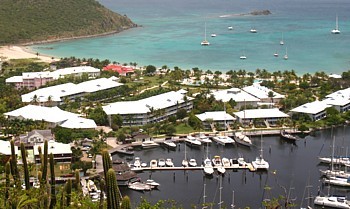 Vue du nouvel hôtel Radisson, situé à l' Anse Marcel.