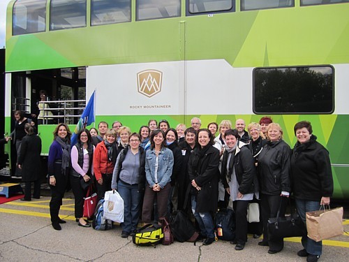 Éducotour de Tours Chanteclerc sur le Rocky Mountaineer : arrêt sur image