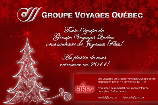 Groupe Voyages Québec dans SIREV dès le 17 janvier 2011