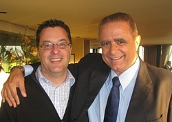 Marti Aragones dir.ventes & mktg de Sol Melia Cuba à Montréal, et Narciso Sotolongo dir. ventes & mktg de Sol Melia Cuba à La havane