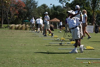 Cours de golf.