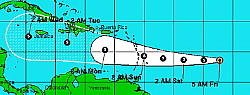 Du mauvais temps attendu sur les Antilles ce week end