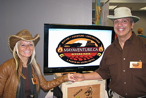 Mario Gauthier et Suzie Doré de Mayaventure lors du congrès du Groupe Atrium.