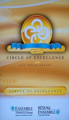 ENSEMBLE présente ses Top 10 agences  À la soirée gala Cercle d’excellence 2012 à Las Vegas