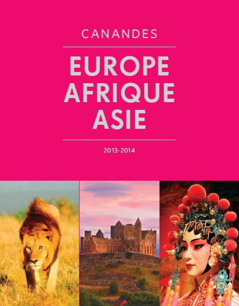 Sortie de la brochure Europe, Afrique et Asie 2013 de Canandès