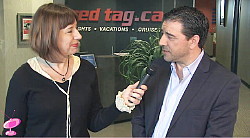 Nina Slawek d'openjaw.com et Joe de Marinis de Red Label Vacations Inc.