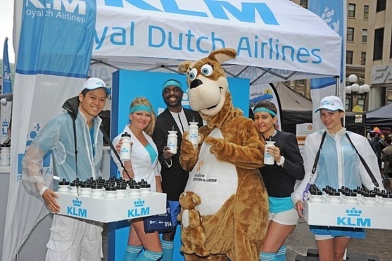 KLM Royal Dutch Airlines contribue activement au duathlon urbain