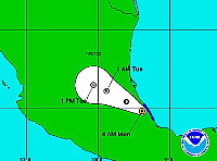 La tempête tropicale Fernand sur le Mexique 