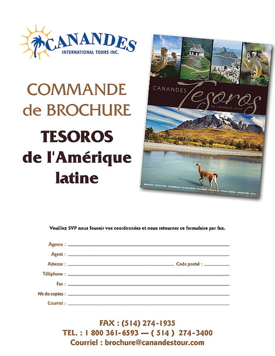 La nouvelle brochure de Canandès Tesoros 2013 - 2014 maintenant disponible