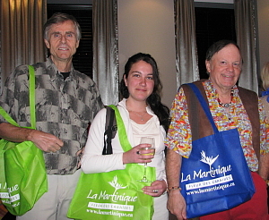 François Deshaies de VED en compagnie de Isabelle Mora et Steve Pelletier  de l'agence Boutique Aventure