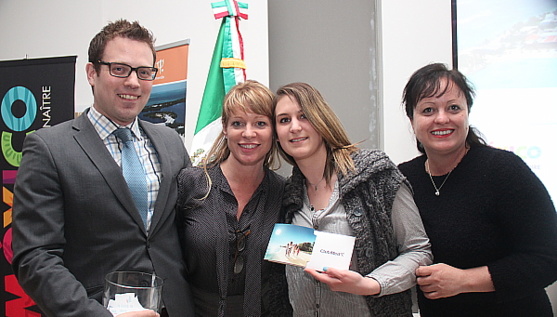 Ivan Vukov (Aeromexico), Jacinda Lowry (Club Med), Alysson Tiberi (Voyages en Direct) et Marylène Lupien (Club Med).