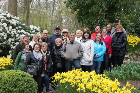 Le groupe au Keukenhof (Pays-Bas)