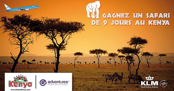 KLM lance le concours "Un safari au Kenya avec KLM "