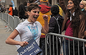 Coralie Barbier, le sourire aux lèvres pour la bonne cause.