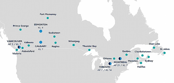 Air France-KLM se renforce au Canada