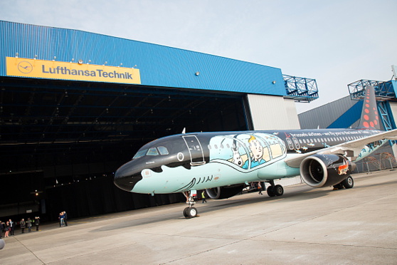 Brussels Airlines et Moulinsart créent un avion Tintin unique au monde