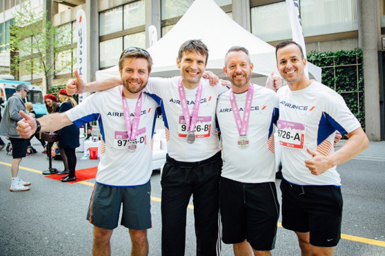 Air France au Marathon de Vancouver: transporteur officiel et participant à la course à relais