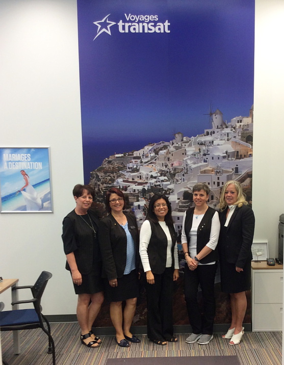 Voyages Transat  Luisa Gnocchini, Nathalie Comeau, Sylvie Lafrenière, Youny Chero-Maya