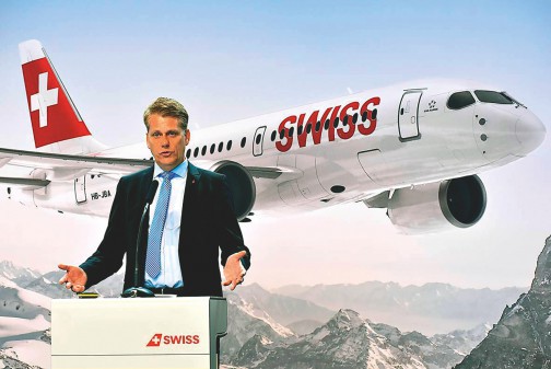 SWISS accueille le Bombardier CSeries à Zurich