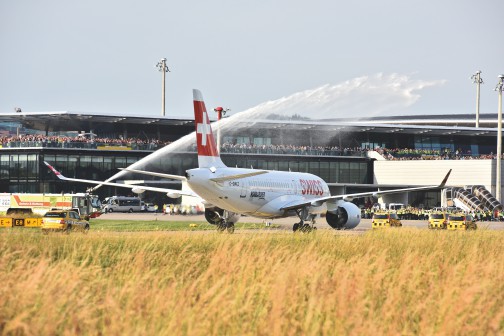 SWISS accueille le Bombardier CSeries à Zurich