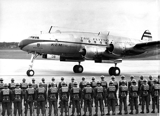 Arrivée à Montréal le 30 mai 1949. Crédit MAI/KLM