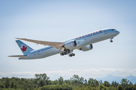 Livraison du premier Boeing 787-9 Dreamliner de Boeing dans son parc aérien (Groupe CNW/Air Canada)