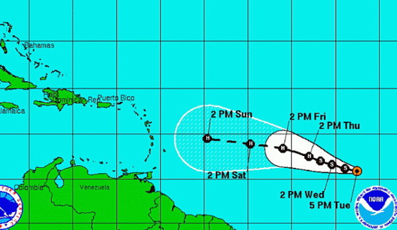 Une tempête tropicale se forme dans l'Atlantique