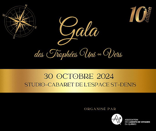 10ème édition du GALA DES TROPHÉES UNI-VERS 2024 : les réservations sont ouvertes