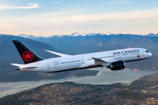 Un appareil 787 Dreamliner de Boeing dans les couleurs d'Air Canada. (Groupe CNW/Air Canada)