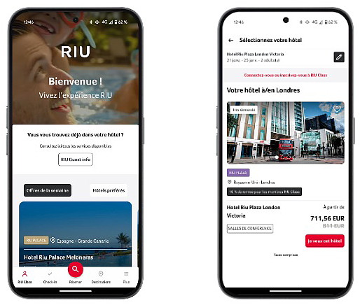 RIU présente son site Internet entièrement repensé et son application mobile innovante