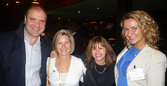 Michael Degrace, Karen Acs, Elizabeth Ohayon et Anca Sirbu d'Air Canada.