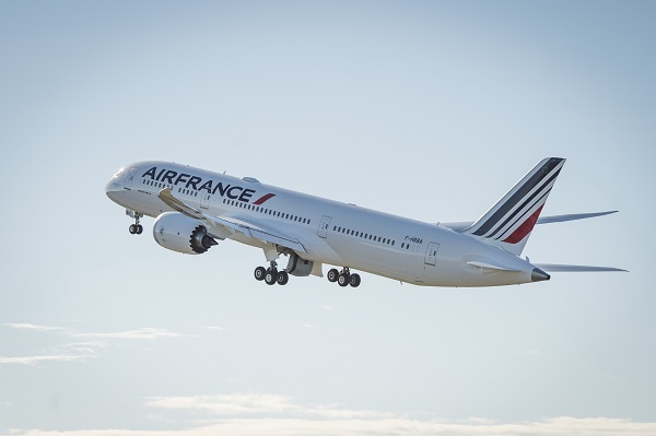 Le Dreamliner d’Air France sur Montréal en 2017