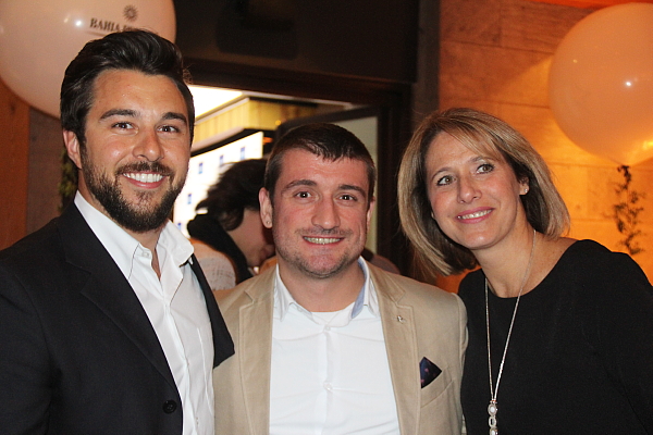 Christopher Racine, Alex Brien et Louise Fecteau de Transat.