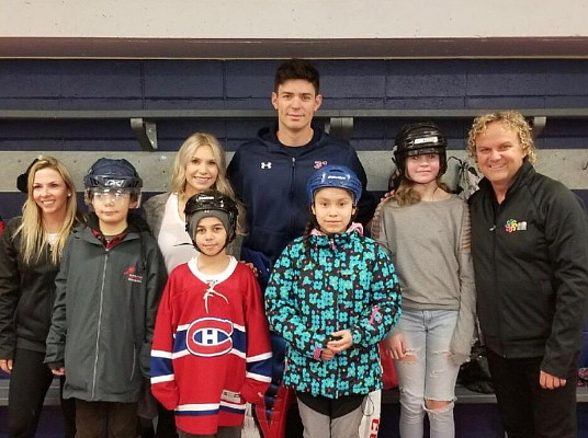 Quatre jeunes des communautés autochtones ont pu rencontrer Carey Price