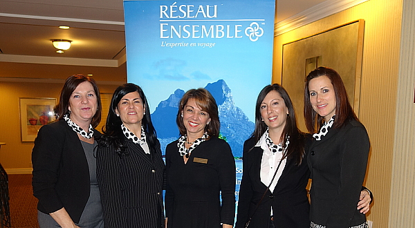 Lyne Côté, Nathalie Guay, Cathy Varrecchia, Véronique Dargy et Cynthia Galazzo de Réseau Ensemble