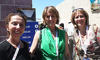 Croisées à l'inauguration de la FIT Cuba 2014: Renée Boivin (vp produits chez Transat), Annick Guérard, (vp et dg de Transat Tours Canada) et Louise Fecteau (vp ventes et marketing Vacances TMR)