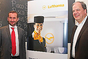 Nils Haupt, directeur communications corporatives pour les Amériques et Hans Dehaan, directeur pour le Canada  de Lufthansa