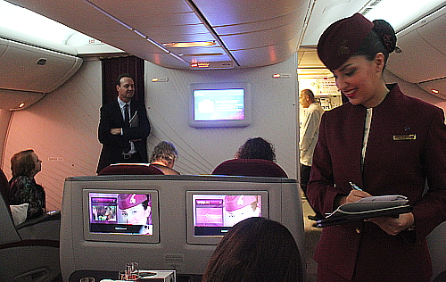 Qatar Airways présente son service 5 étoiles...