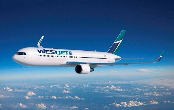 E Komo Mai souhaite la bienvenue au Boeing 767 de WestJet