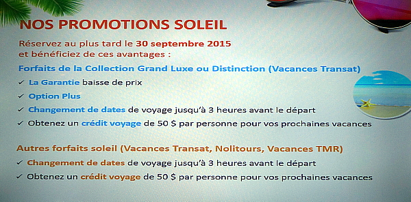 Transat lance sa programmation Sud 2015-2016 