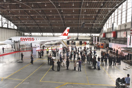 SWISS accueille le Bombardier CSeries à Zurich