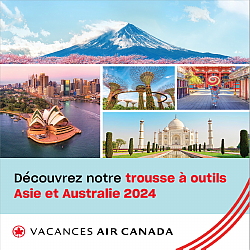 Vacances Air Canada lance sa première trousse à outils pour agents de voyages sur l’Asie et l’Australie