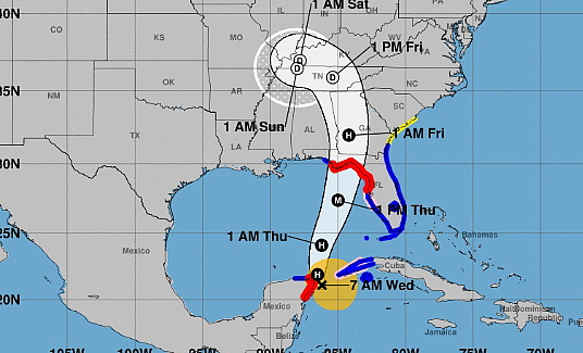 L'ouragan en devenir Helene menace la Floride où l'état d'urgence a été déclaré