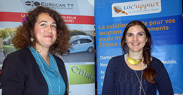 Carole Barthelemy et Lucie Le Borgne d' Eurocar TT et Loc'appart